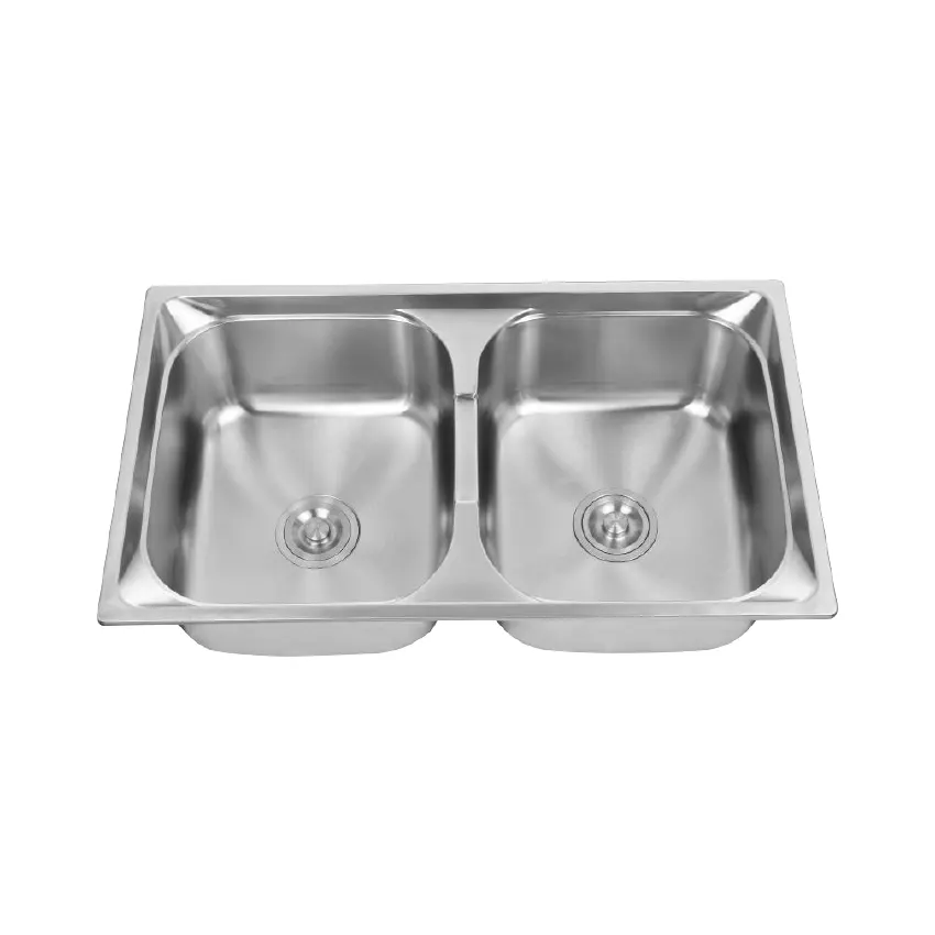 A-Class SV-8248B SUS304 S/Steel Double Bowl Sink